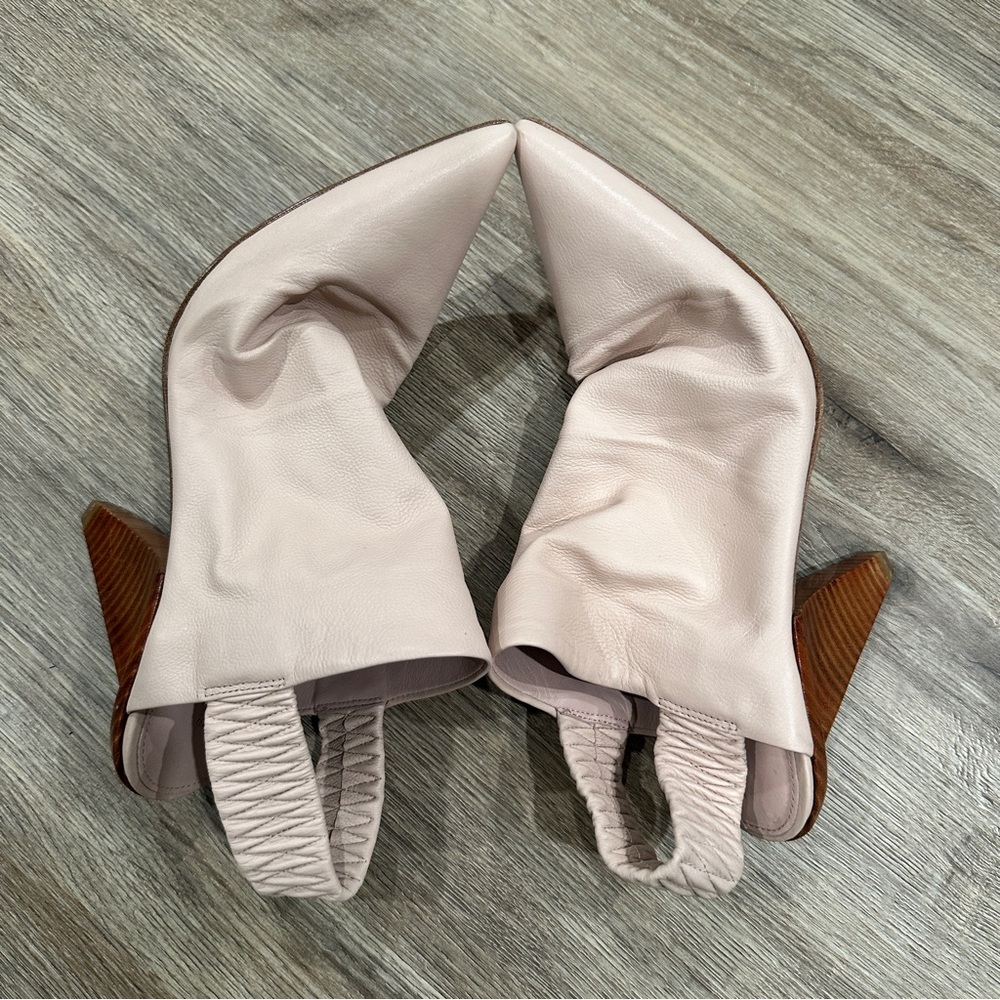 {preloved} Sigerson Morrison Cream  Women's Mules - Picture 7 of 9